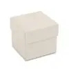 Custom Linen Weave Earring Box | Factory-Direct Jewelry Packaging Linen weave earring box with custom logo branding, foam insert, and fabric exterior for jewelry packaging