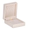 Linen weave fabric t-bar pendant presentation box with woven texture detail