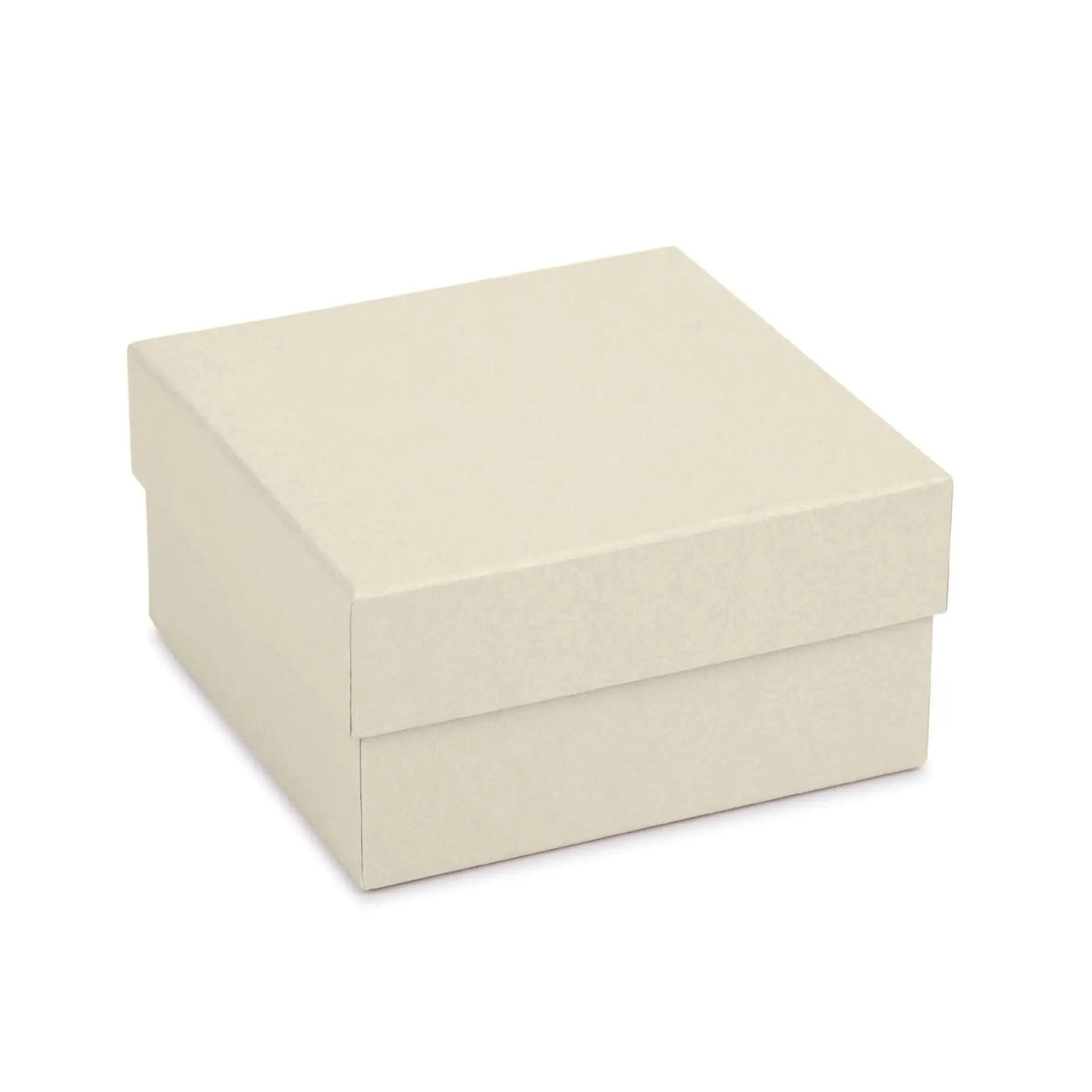 Large linen weave pendant box with custom logo embossing and premium interior – luxury jewelry packaging