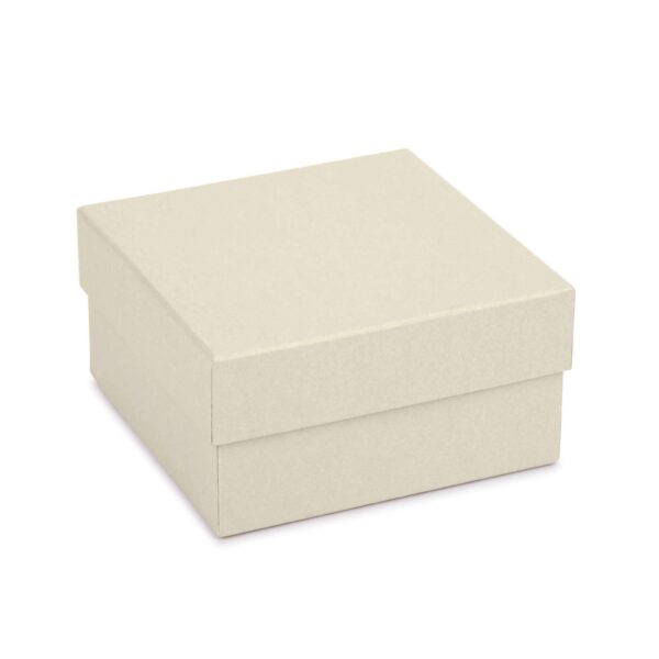 Large linen weave pendant box with custom logo embossing and premium interior – luxury jewelry packaging