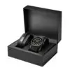 Custom Logo Watch Box | High-End Rigid Paper Packaging Custom watch box with logo, rigid paper construction, luxury velvet tray insert for wholesale OEM packaging