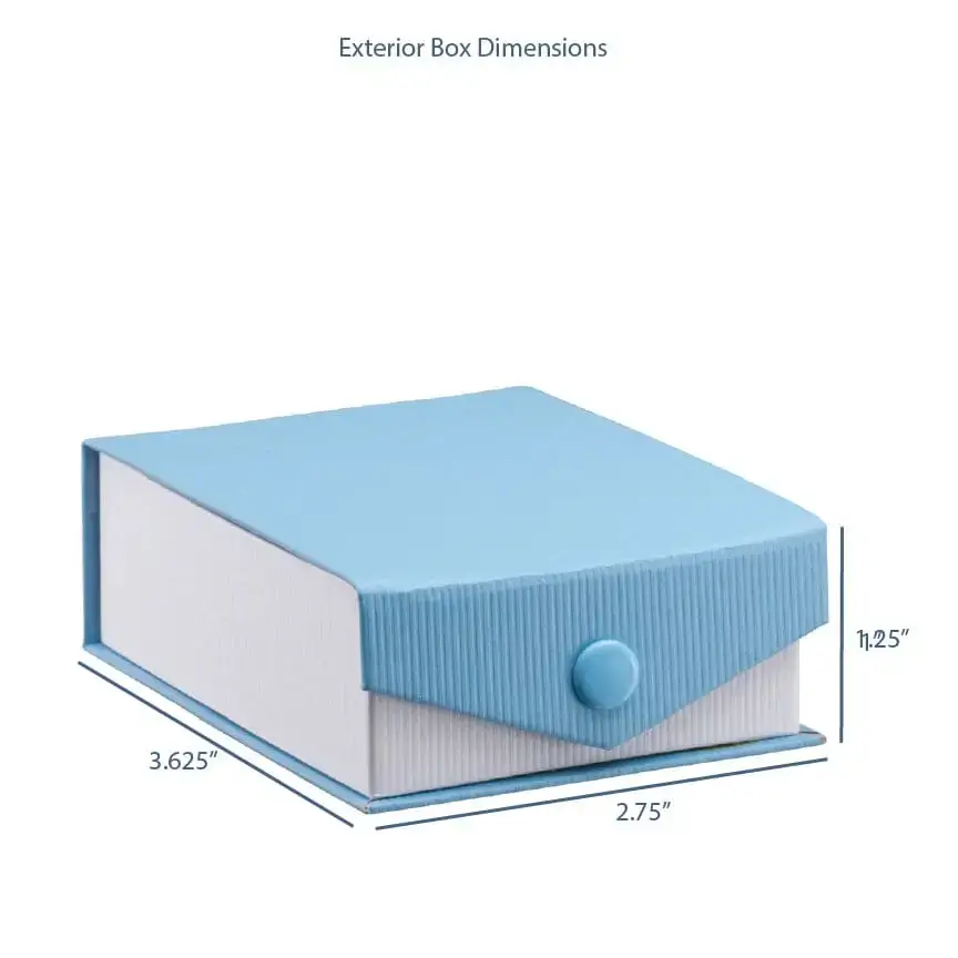 Premium ribbed kraft paper snap-closure earring box with custom branding and eco-friendly options for jewelry retailers