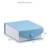 Premium ribbed kraft paper snap-closure earring box with custom branding and eco-friendly options for jewelry retailers
