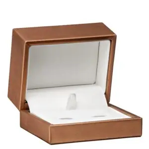 Premium Leather Cufflink Display Box – Luxury Jewelry Packaging