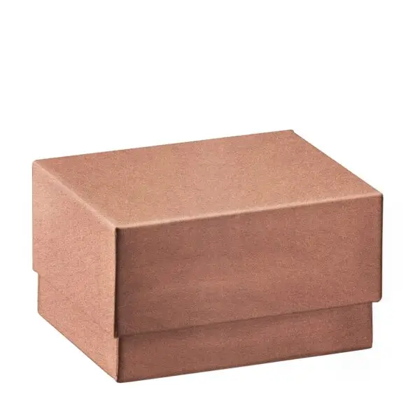 Luxury leather cufflink display box with custom foam insert and embossed branding