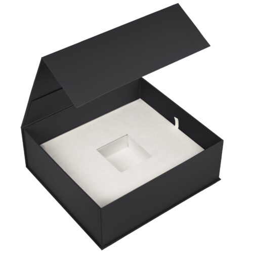 Vogue Collection Small Luxury Rigid Presentation Box – Custom Jewelry Packaging Vogue Collection custom small rigid jewelry presentation box with embossing and logo printing options