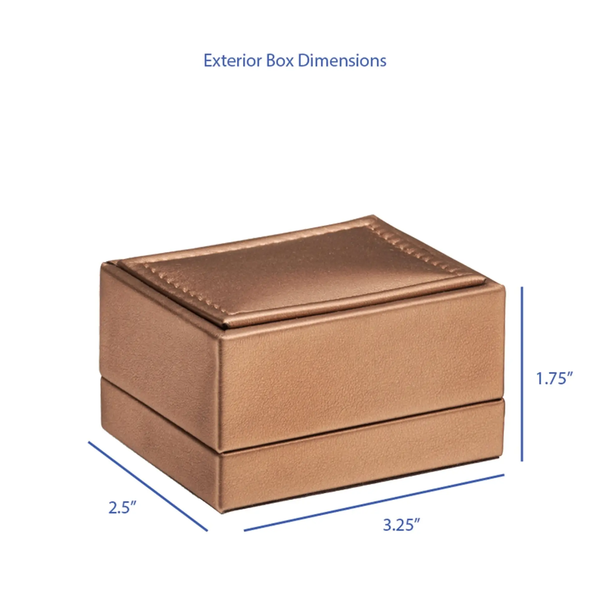 Luxury Leather Small Necklace Box, Custom Logo & Embossing