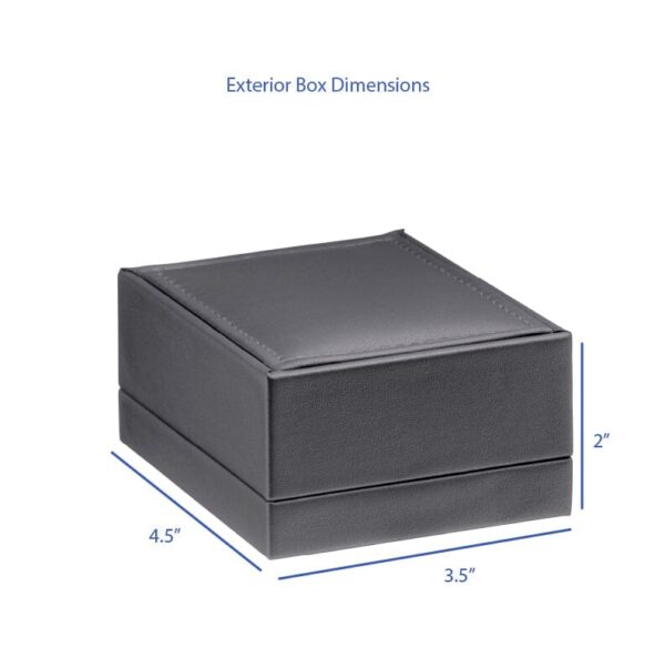 Custom Luxury Leather Flat Pad Jewelry Box – Premium OEM Packaging Custom luxury leather flat pad jewelry box with embossed logo and padded interior display