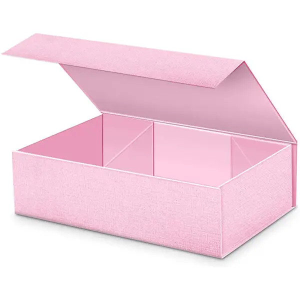 Custom eco-friendly magnet-closure jewelry gift boxes with recyclable kraft cardboard and embossed logo branding