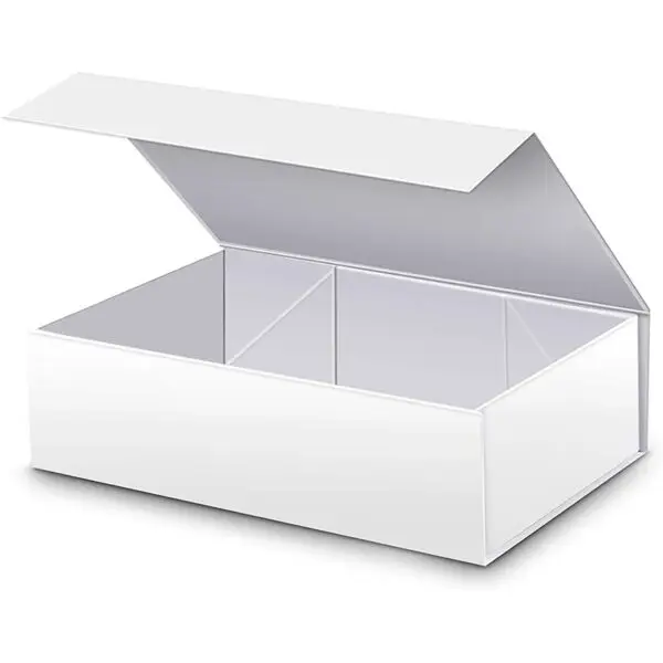Custom eco-friendly magnet-closure jewelry gift boxes with recyclable kraft cardboard and embossed logo branding