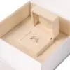 Custom White Magnetic Ring Box - Luxury Jewelry Presentation Packaging White magnetic luxury ring presentation box with custom logo printing and foam insert options