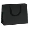 Custom matte euro tote bag in landscape format with branded jewelry packaging, reinforced handles, and professional finish