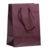Matte Euro Tote Bag in Gem Size with custom logo, reinforced handles—premium kraft paper jewelry pouch