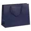 Custom matte euro tote bag in landscape format with branded jewelry packaging, reinforced handles, and professional finish