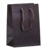 Matte Euro Tote Bag in Gem Size with custom logo, reinforced handles—premium kraft paper jewelry pouch