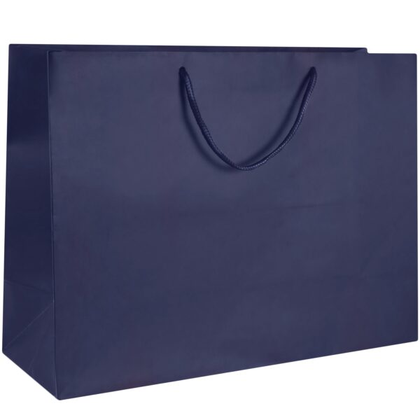 Matte Euro Tote Bag – Custom Vogue Size Jewelry Packaging Matte euro tote bags with custom logo branding for jewelry retailers and boutiques