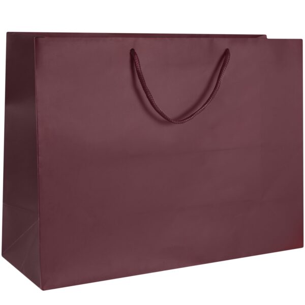 Matte Euro Tote Bag – Custom Vogue Size Jewelry Packaging Matte euro tote bags with custom logo branding for jewelry retailers and boutiques