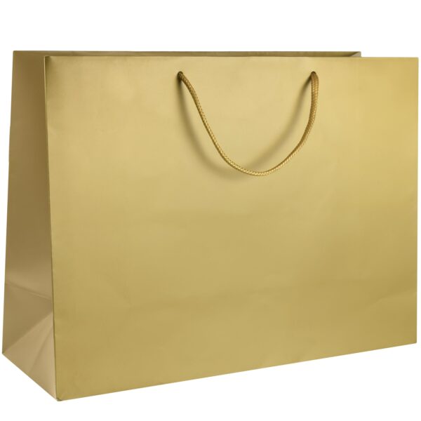 Matte Euro Tote Bag – Custom Vogue Size Jewelry Packaging Matte euro tote bags with custom logo branding for jewelry retailers and boutiques