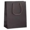 Custom matte finish Euro tote bag, compact size, with full-color logo branding for jewelry packaging and retail