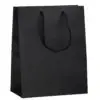 Custom matte finish Euro tote bag, compact size, with full-color logo branding for jewelry packaging and retail