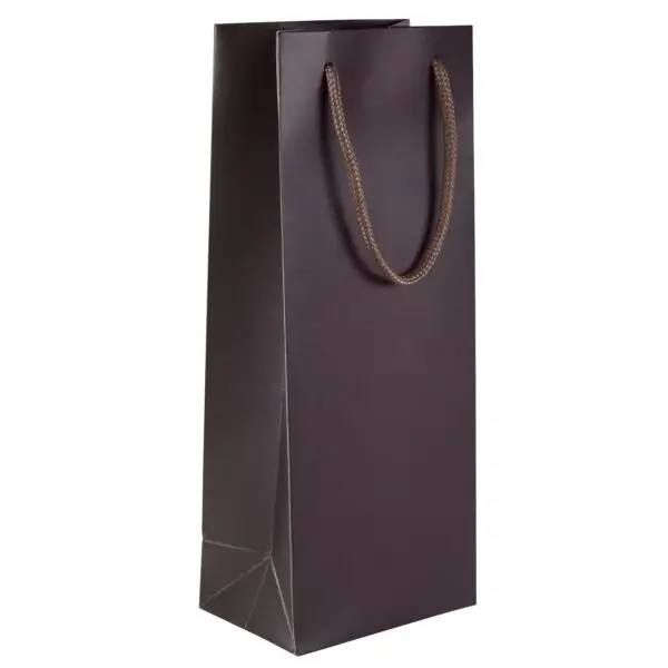 Matte Wine Euro Tote Bag – Custom Jewelry Packaging, 5x3.5x13 inches Matte wine-colored Euro tote bag with custom jewelry packaging, 5x3.5x13 inches, reusable eco-friendly design