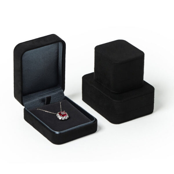 Custom Black Microfiber Earring Boxes – Wholesale & Private Label Black microfiber custom earring boxes for wholesale jewelry packaging