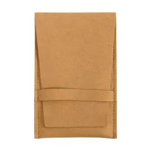 Medium custom microfiber envelope jewelry pouch with padded foam insert, soft velour exterior, branded logo hot stamping