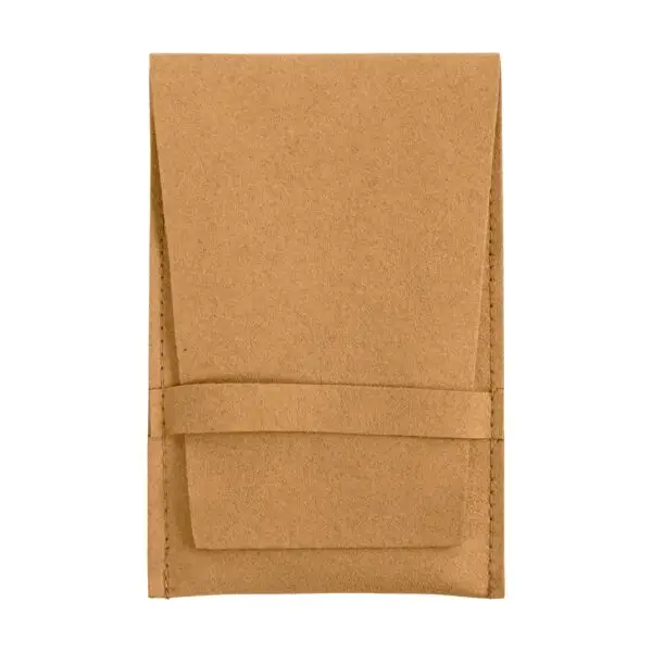 Medium custom microfiber envelope jewelry pouch with padded foam insert, soft velour exterior, branded logo hot stamping