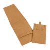 Medium custom microfiber envelope jewelry pouch with padded foam insert, soft velour exterior, branded logo hot stamping