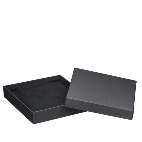Large microfiber jewelry pouch with protective packing material, custom branding options, multiple colors.