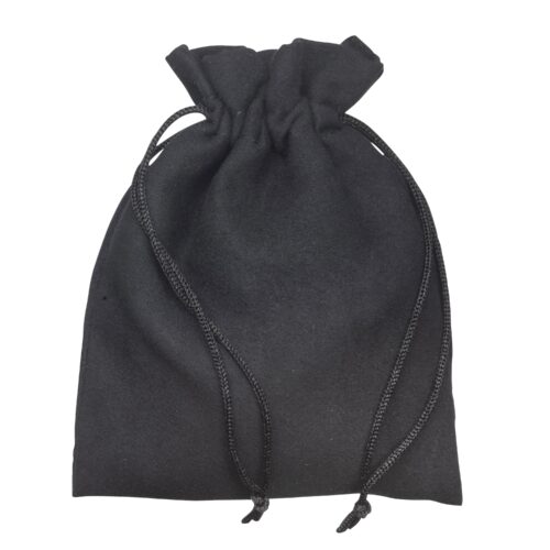 Large custom microfiber jewelry pouch with divider compartments and protective packing insert