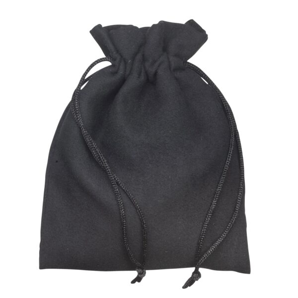 Large custom microfiber jewelry pouch with divider compartments and protective packing insert