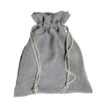 Large custom microfiber jewelry pouch with divider compartments and protective packing insert