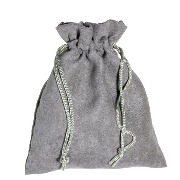Large custom microfiber jewelry pouch with divider compartments and protective packing insert