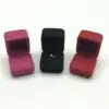 Luxury custom microfiber ring boxes with foam inserts and adjustable dividers for bulk jewelry packaging