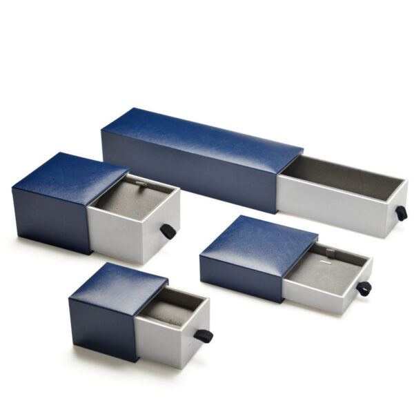 Custom Multi-Drawer Jewelry Box with Ring & Watch Compartments | Private Label Multi-drawer jewelry box with ring and watch compartments; custom luxury jewelry retail packaging