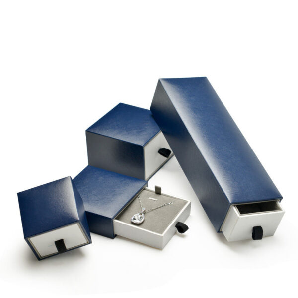 Custom Multi-Drawer Jewelry Box with Ring & Watch Compartments | Private Label Multi-drawer jewelry box with ring and watch compartments; custom luxury jewelry retail packaging
