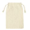 Large muslin cotton jewelry pouch with custom logo branding and insert options for jewelry brands and retailers