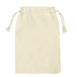 Large muslin cotton jewelry pouch with custom logo branding and insert options for jewelry brands and retailers