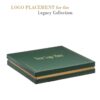 Custom Gold-Accented Cardboard Necklace Box Luxury gold-accented cardboard necklace and pendant box with custom insert, factory-direct jewelry packaging