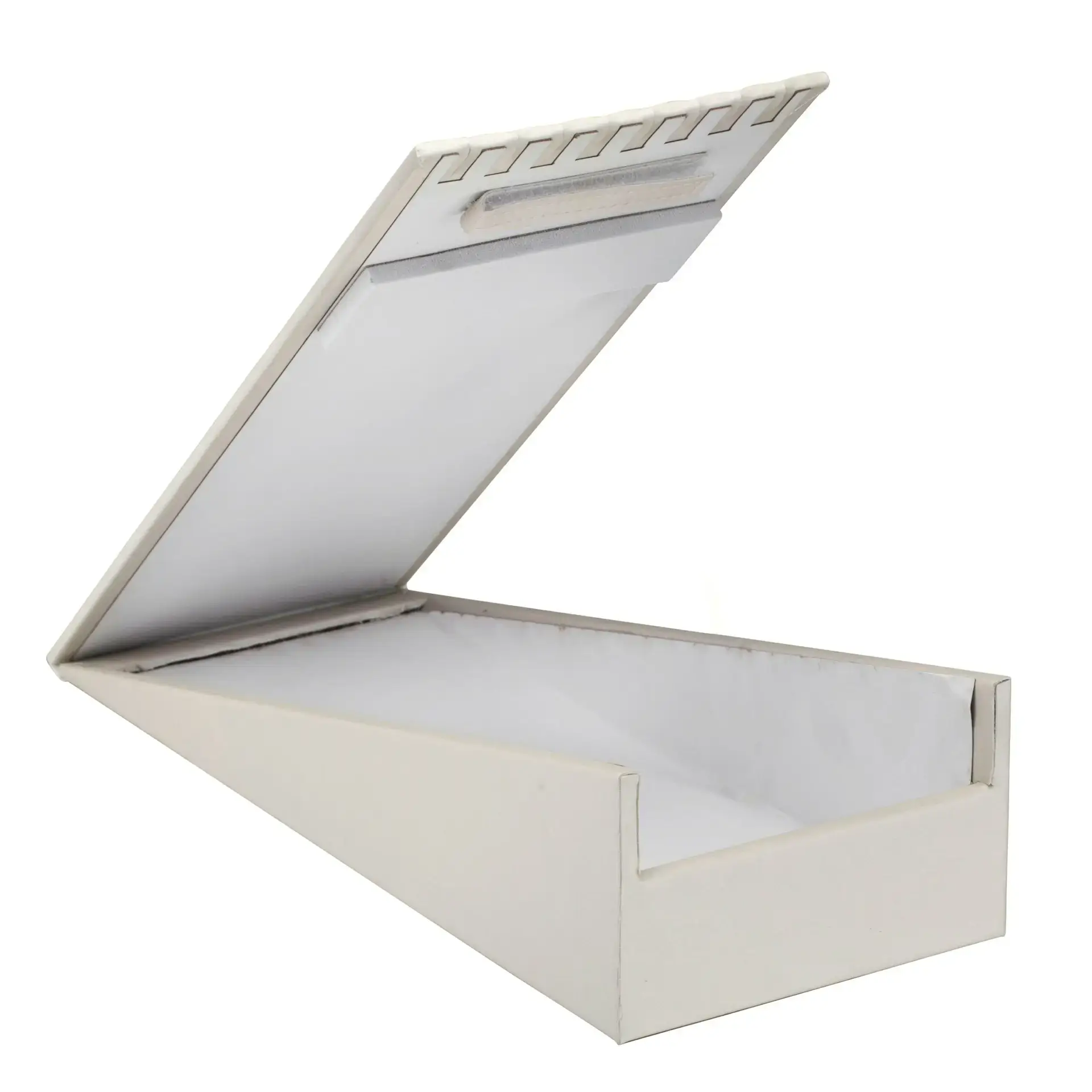 Custom necklace and chain display box with laydown ramp – jewelry packaging for retail and e-commerce