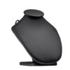 Custom Leatherette Necklace Display Bust - X-Small Jewelry Showcase Leatherette X-small necklace display bust with elegant neck form for retail jewelry showcasing and custom branding options