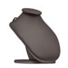 Custom Leatherette Necklace Display Bust - X-Small Jewelry Showcase Leatherette X-small necklace display bust with elegant neck form for retail jewelry showcasing and custom branding options