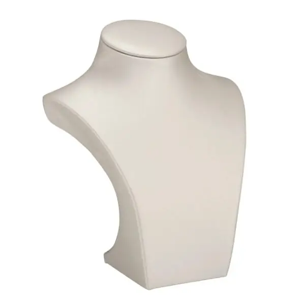 Linea small necklace display stand with custom logo and white foam padding for pendant jewelry retail packaging