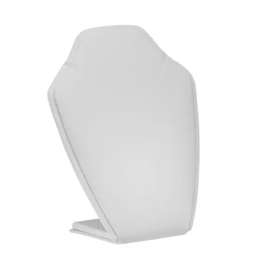 Leatherette necklace stand display with adjustable arms for custom jewelry retail packaging