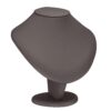 Leatherette necklace display stand, 8" pendant riser, custom branding, professional retail finish