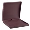 Premium dome leatherette necklace box with matching bow box and custom velvet insert