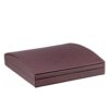 Premium dome leatherette necklace box with matching bow box and custom velvet insert