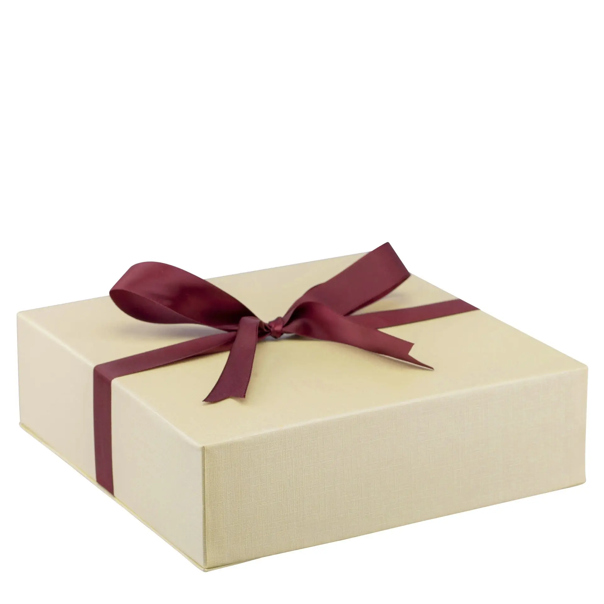 Premium dome leatherette necklace box with matching bow box and custom velvet insert