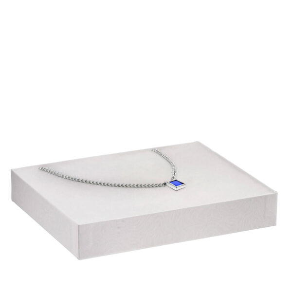 Cotton-Filled Rigid Necklace Boxes | Custom Jewelry Packaging Custom cotton-filled rigid cardboard necklace boxes with full-color printing and luxury jewelry packaging design